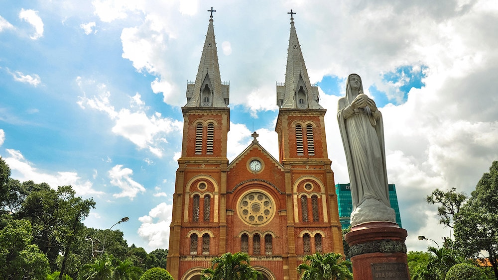 Notre Dame Cathedral of Saigon is a timeless icon in the heart of Ho Chi Minh City